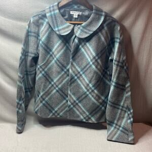 Pendleton gray and blue cape/blazer size Medium